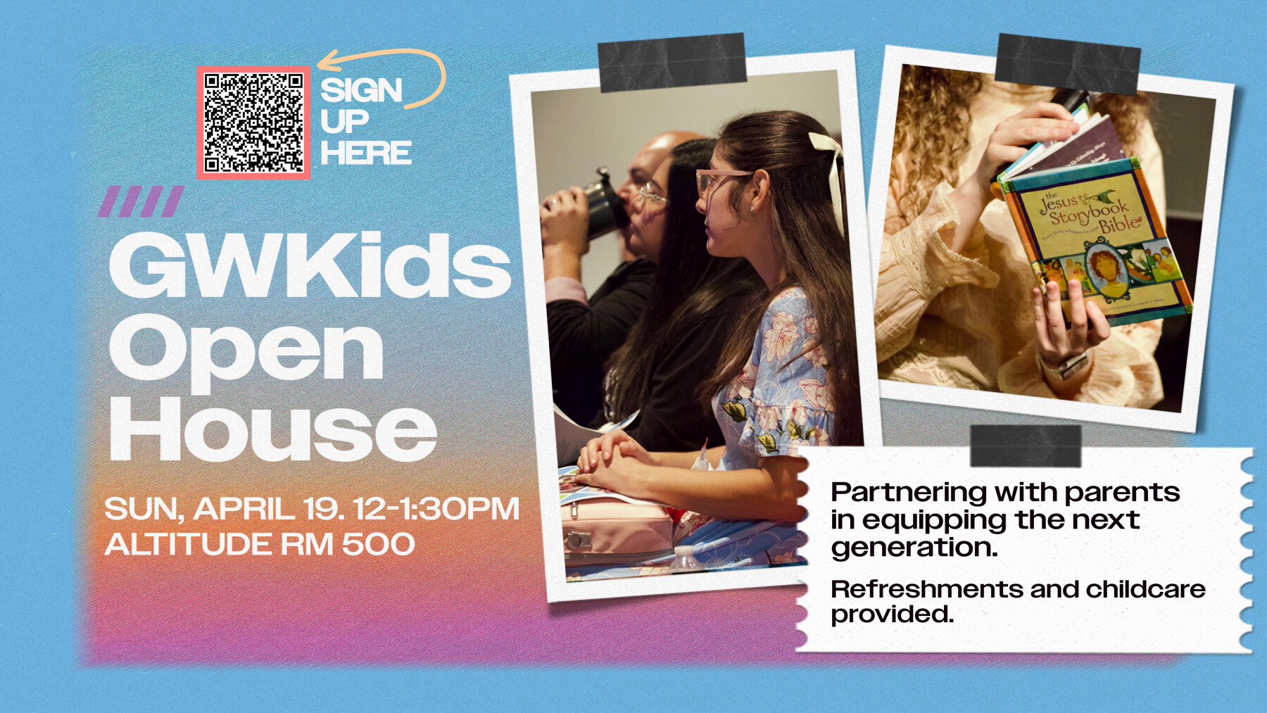 GWKids Open House: Partnering with parents in equipping the next generation