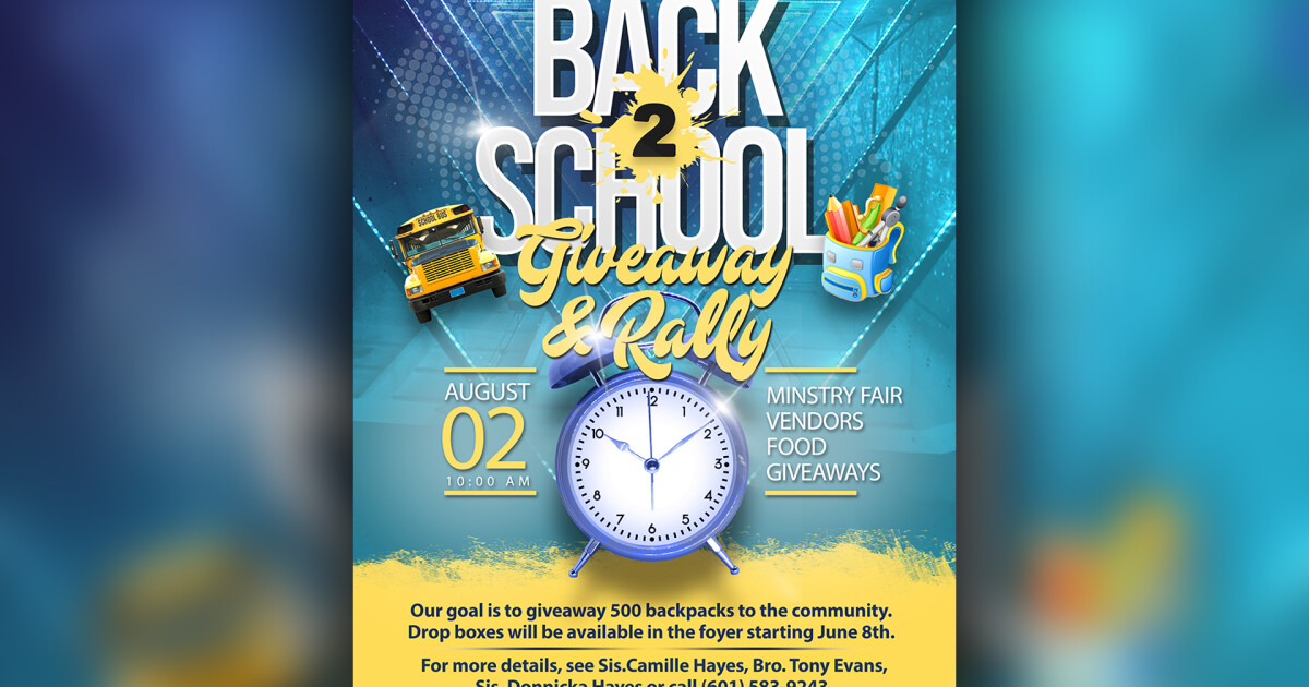 Back To School Rally & Giveaway | Articles | Shady Grove Baptist Church