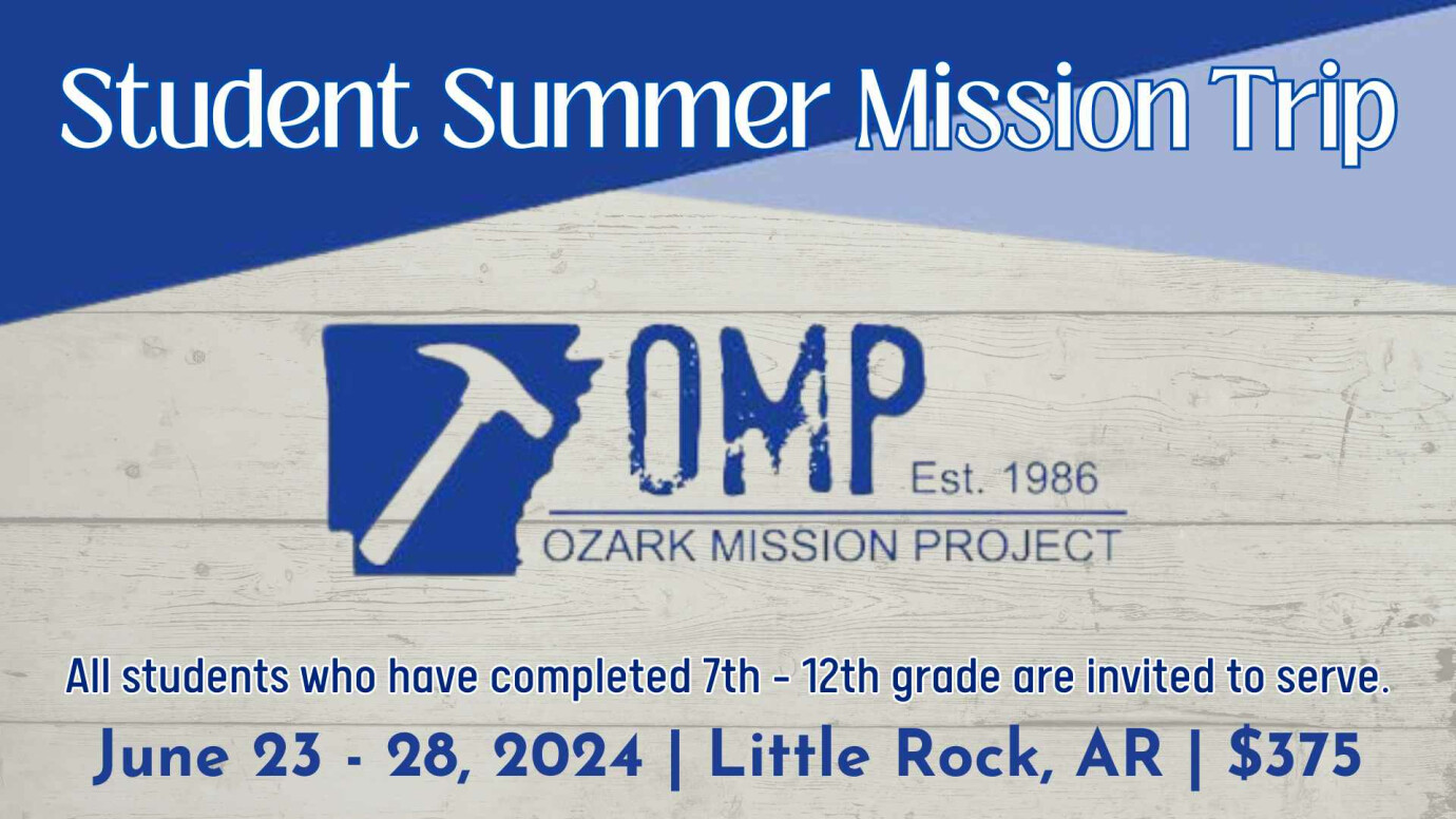 Student Summer Mission Trip