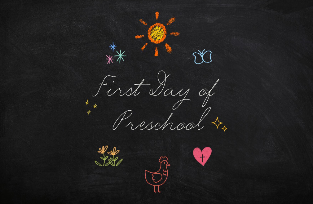 First Day of Preschool!