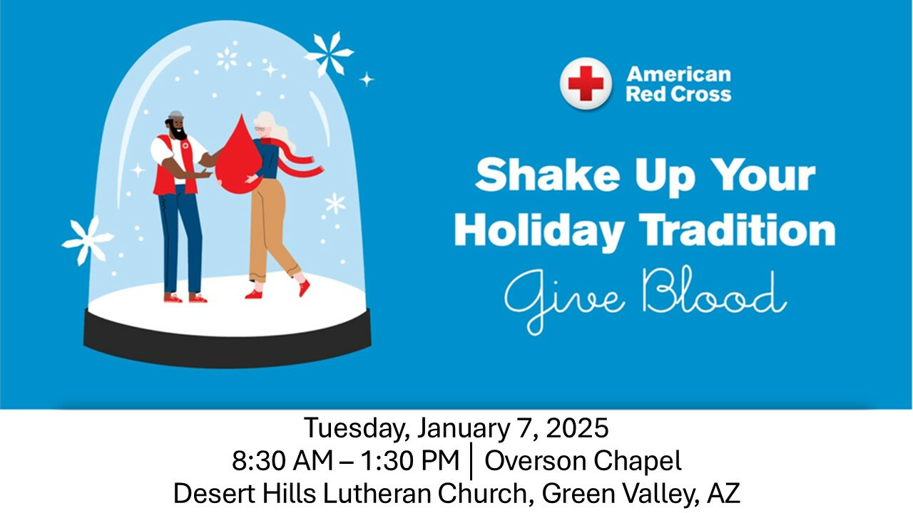 8:30 AM Red Cross Blood Drive