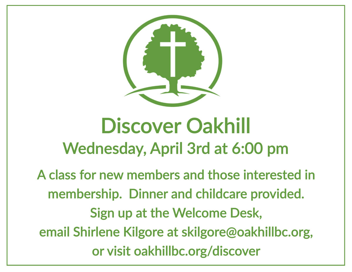 Discover Oakhill April 2024