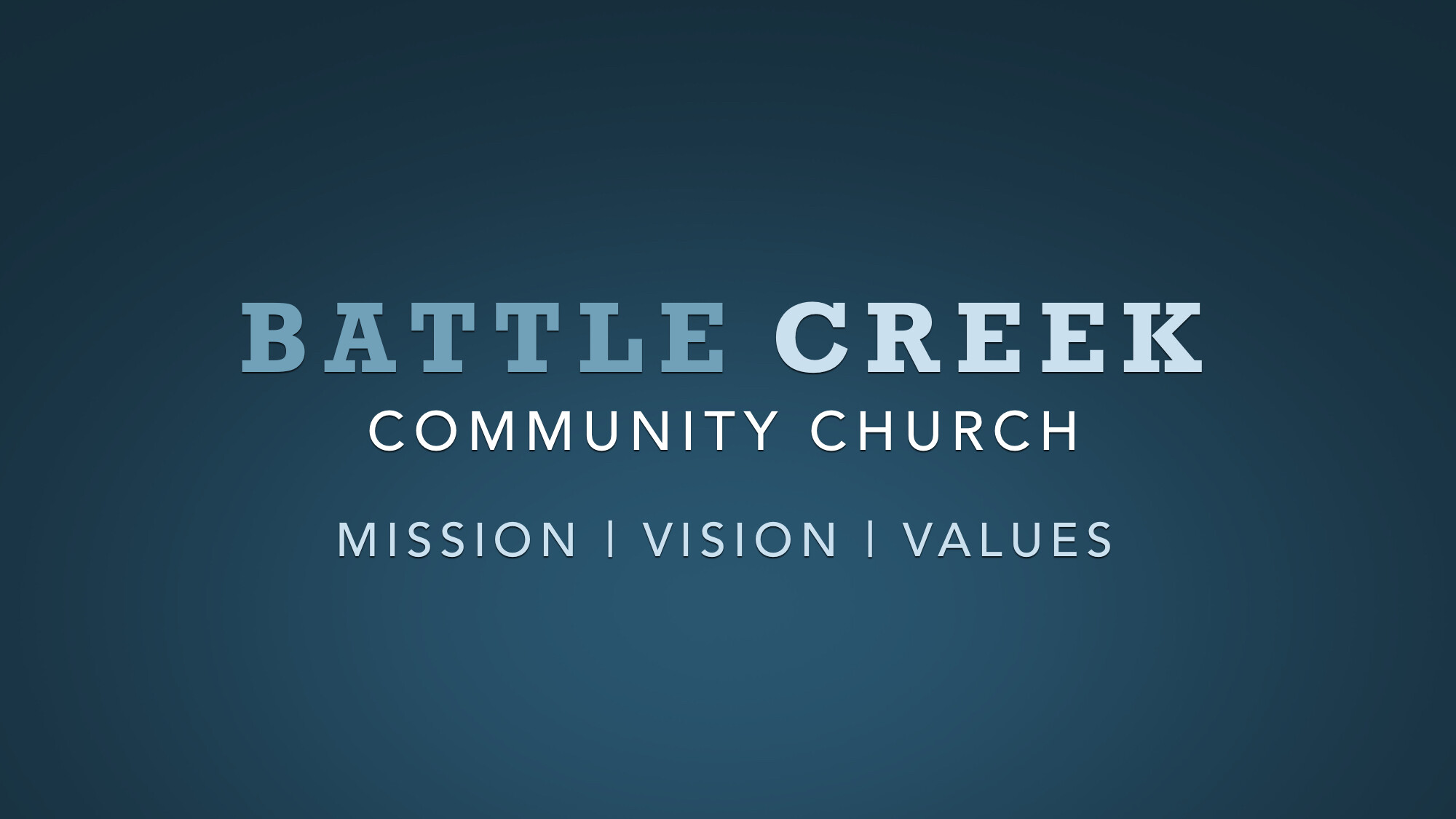 Mission, Vision, and Values