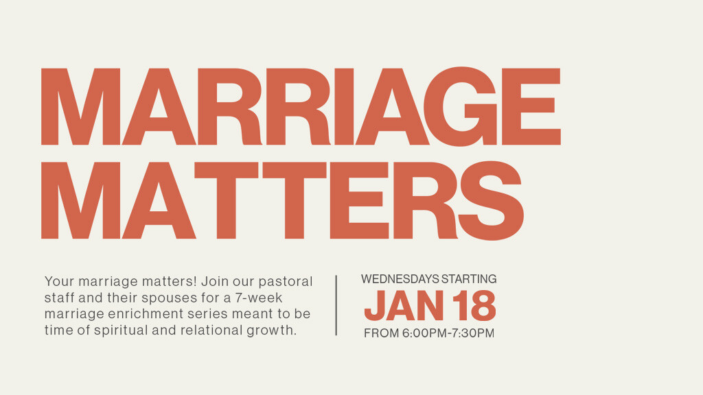 Marriage Matters