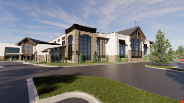 Exterior view of Kids side entrance