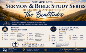 Summer Series Continues on the Beatitudes