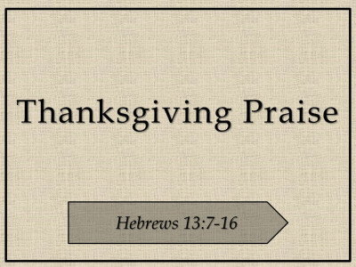 Thanksgiving Praise