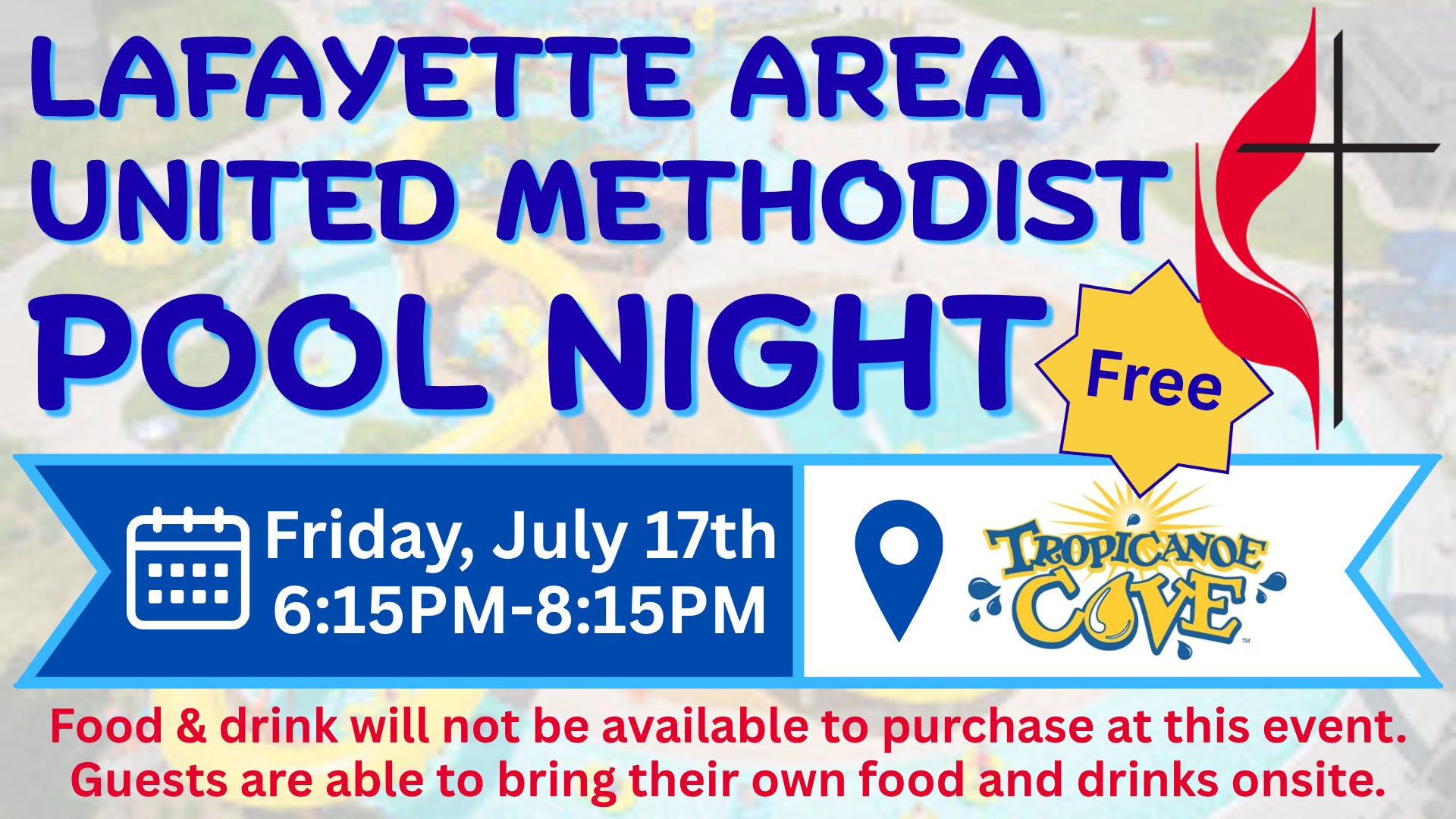 Image for Lafayette Area United Methodist Pool Night