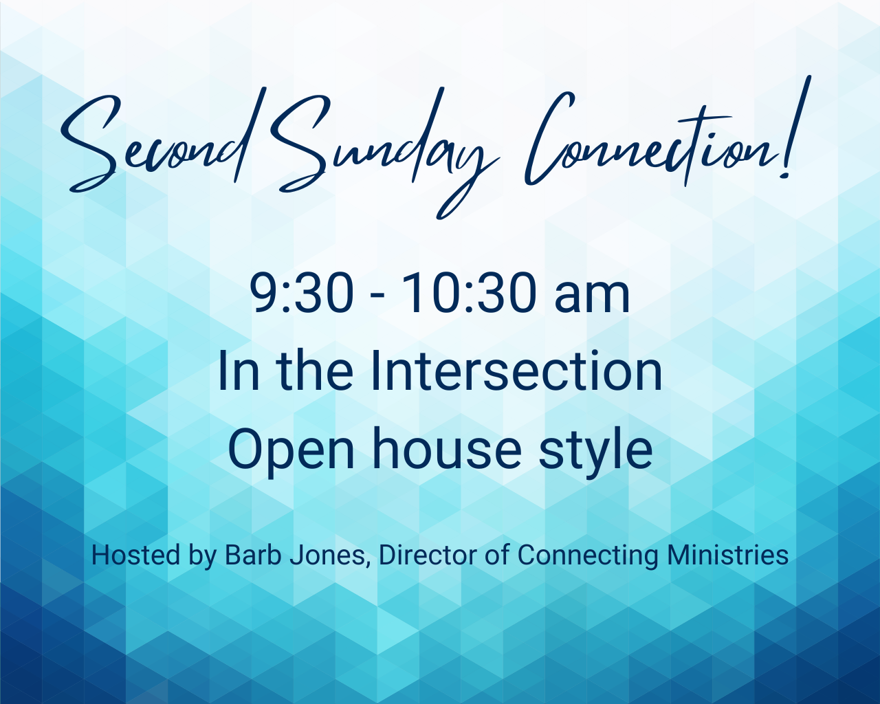 Image for Second Sunday Connection!