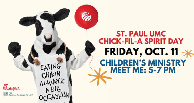 Children's Ministry - Meet Me: Chick-fil-A Spirit Day