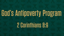 God's Antipoverty Program