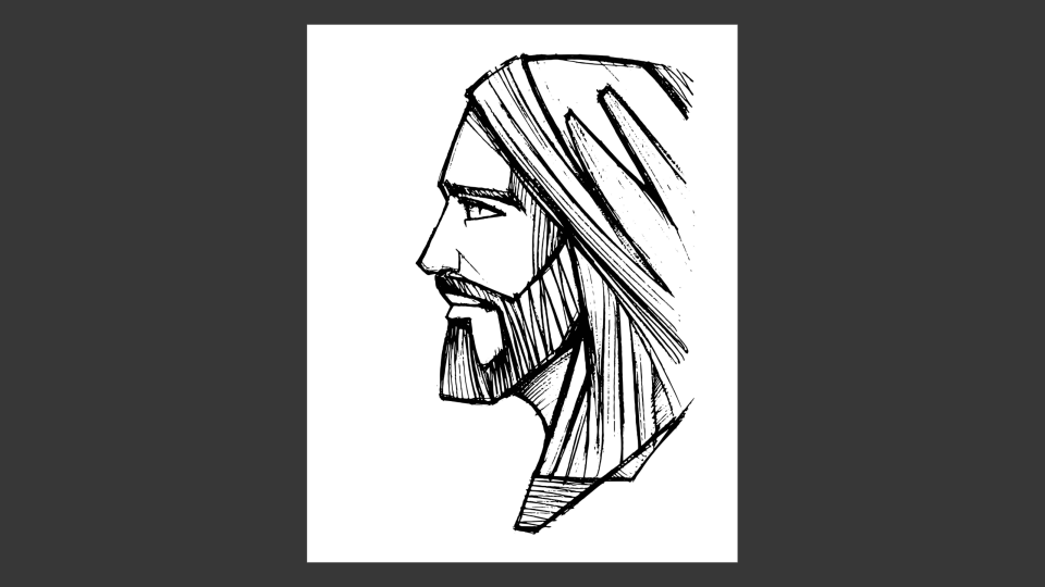 Sketching the Face of Jesus 