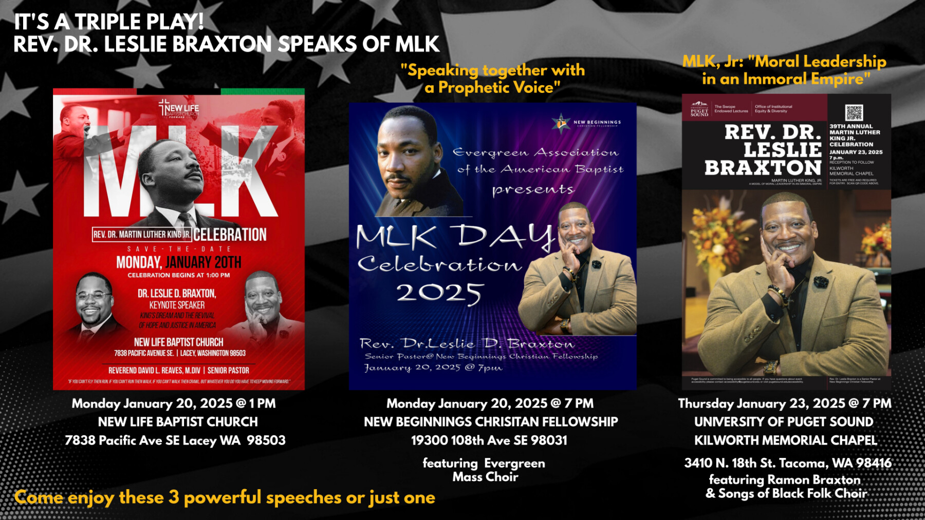 Pastor Braxton Speaks - Martin Luther King Jr. 2025 New Life