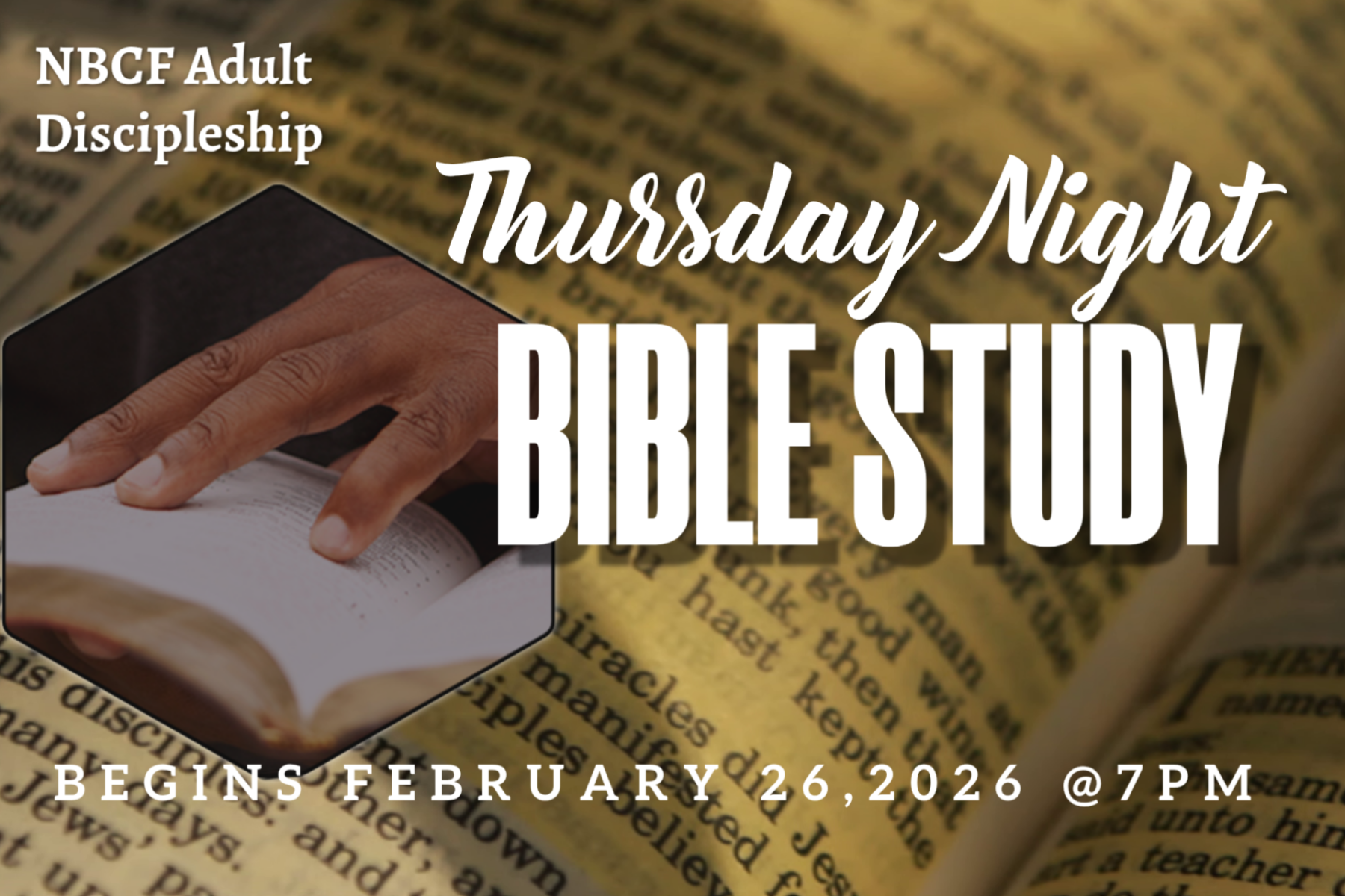 Adult Bible Study - Thursdays
