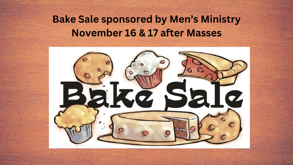 Men's Ministry Bake Sale