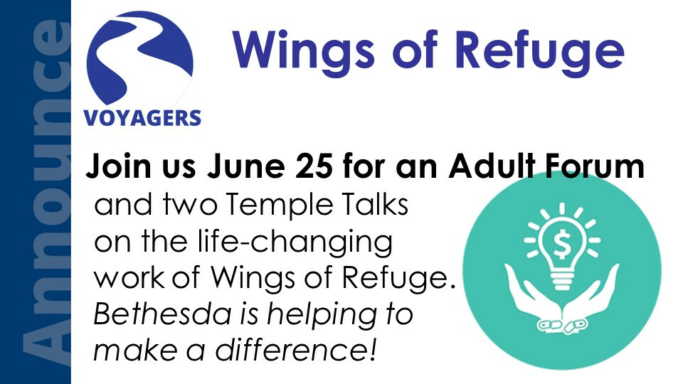 VOYAGERS Adult Forum: Wings of Refuge