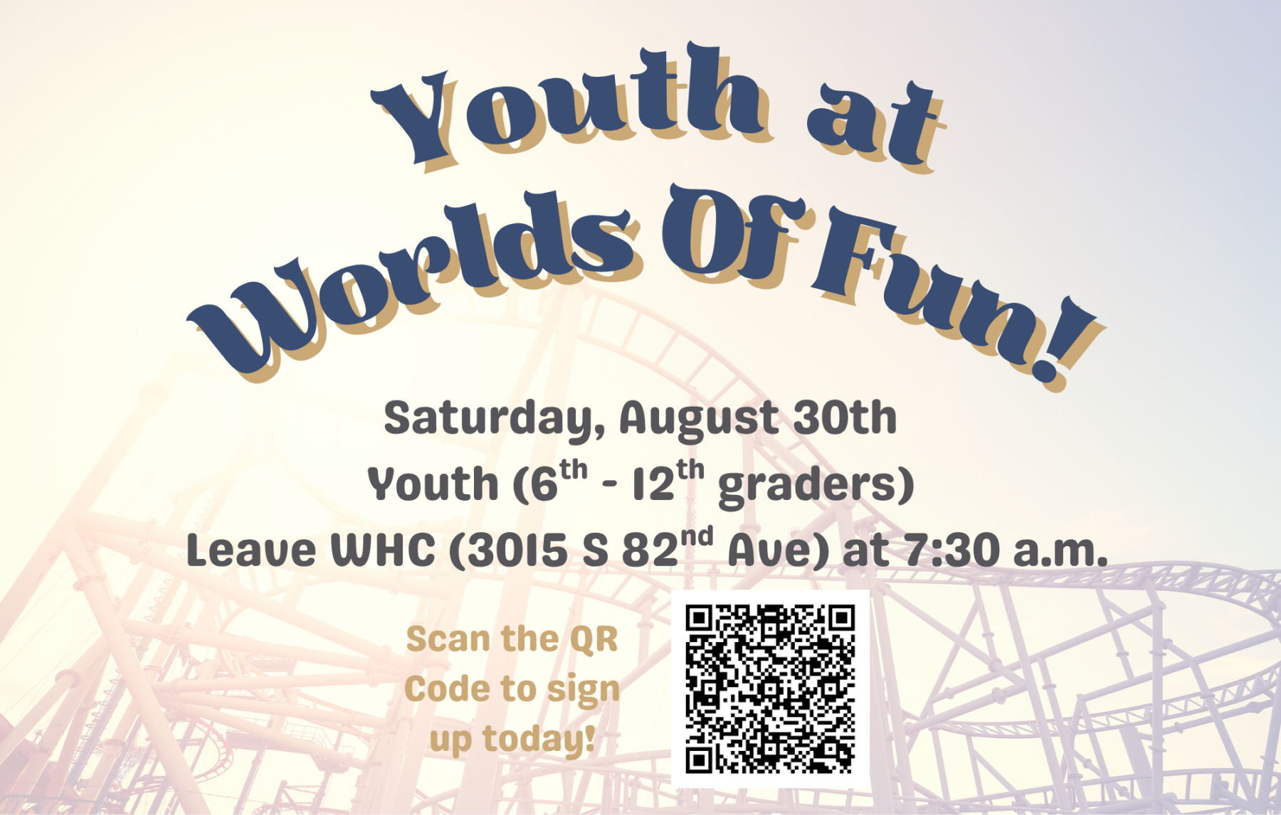 Youth at Worlds of Fun!