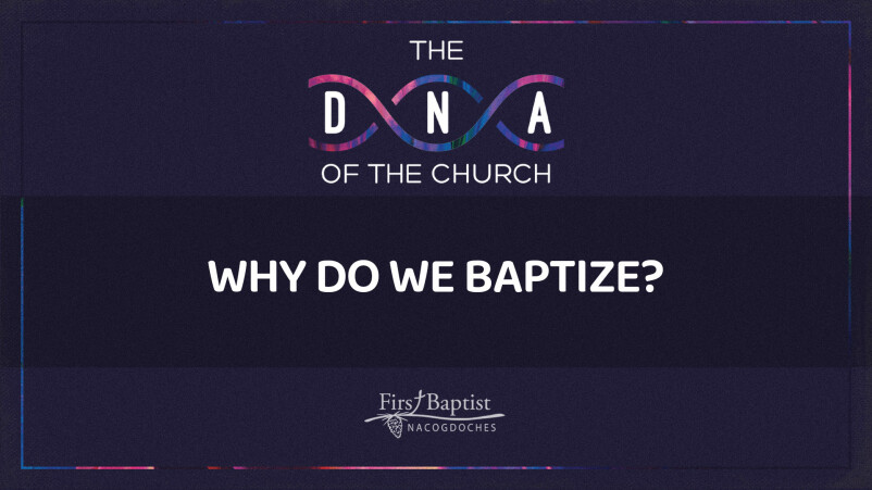 Why Do We Baptize?