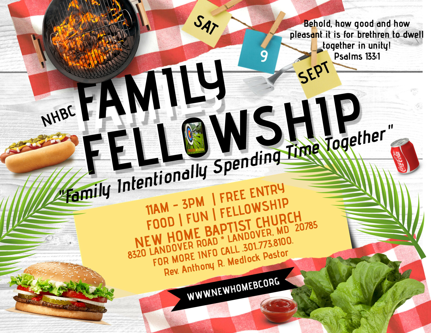NHBC Family Fellowship (11:00 AM - 3:00 PM)