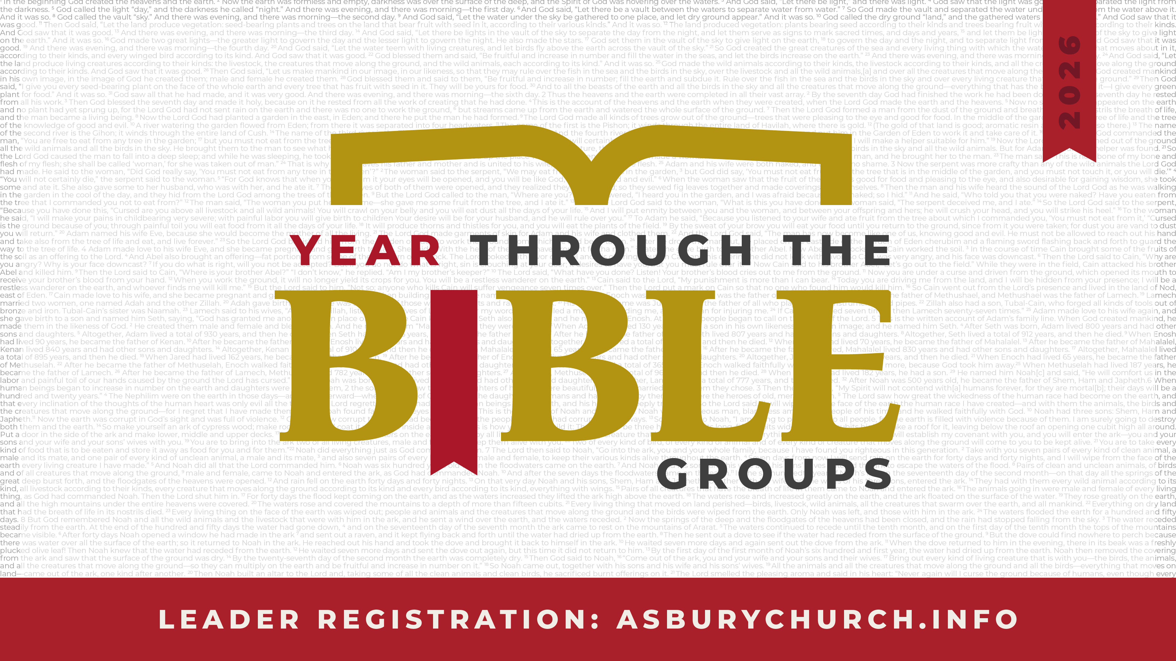 Year Through the Bible Leader Sign Ups
