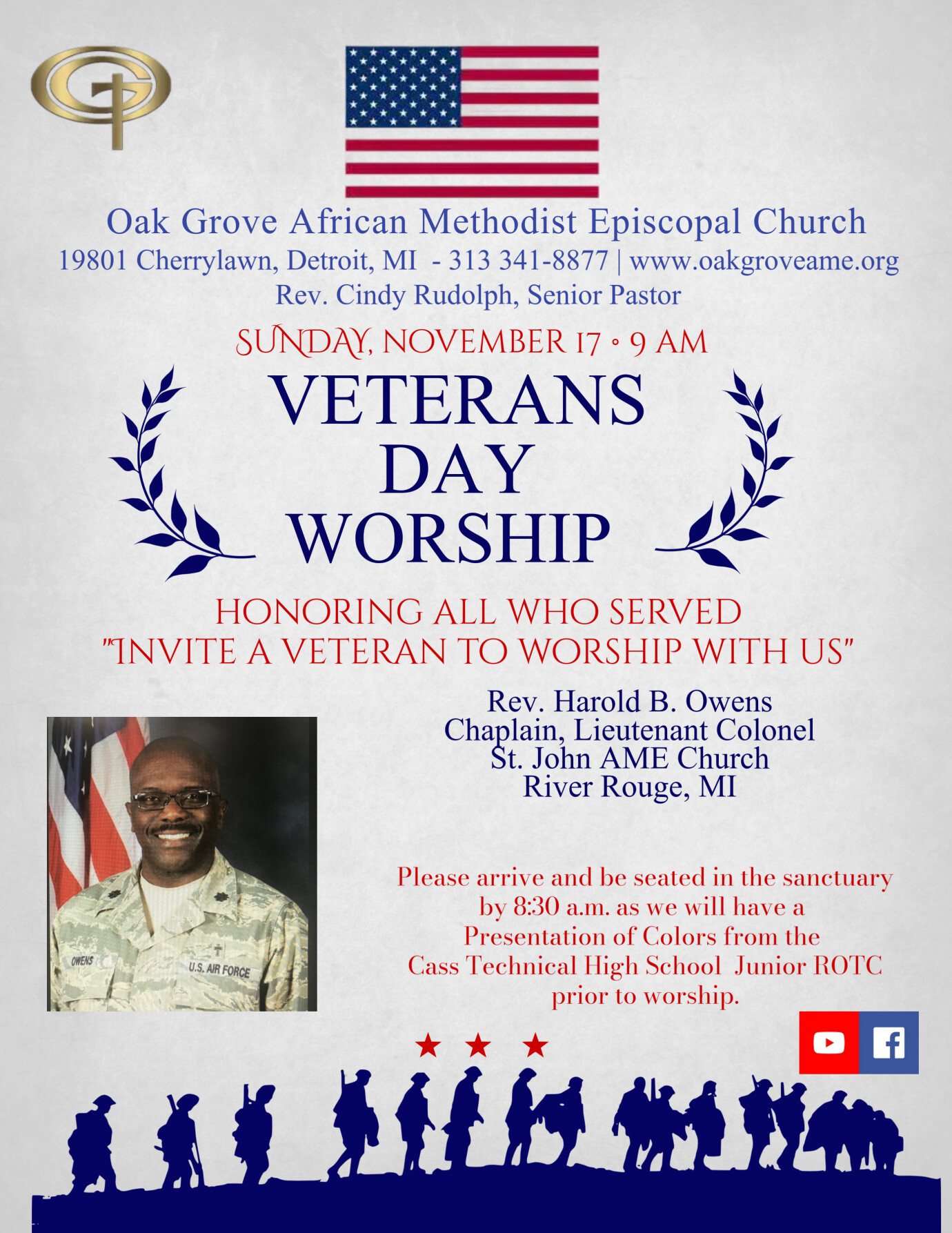 Sunday Worship - Veteran's Day Tribute - Church School - November 17, 2024