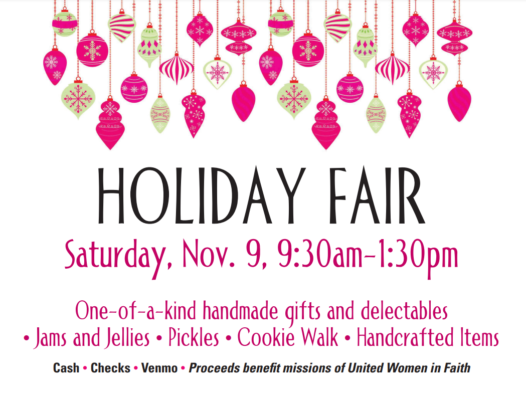 Holiday Fair & Cookie Walk!