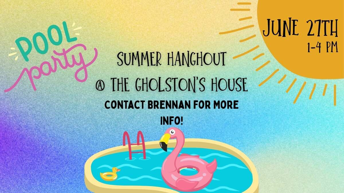 Student Pool Party @ the Gholstons'