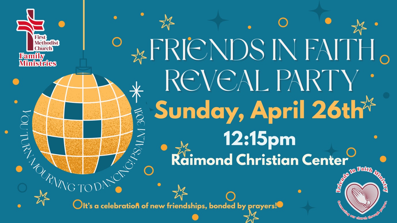 Friends In Faith Reveal Party 2026