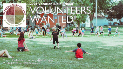Volunteers Wanted for Vacation Bible School