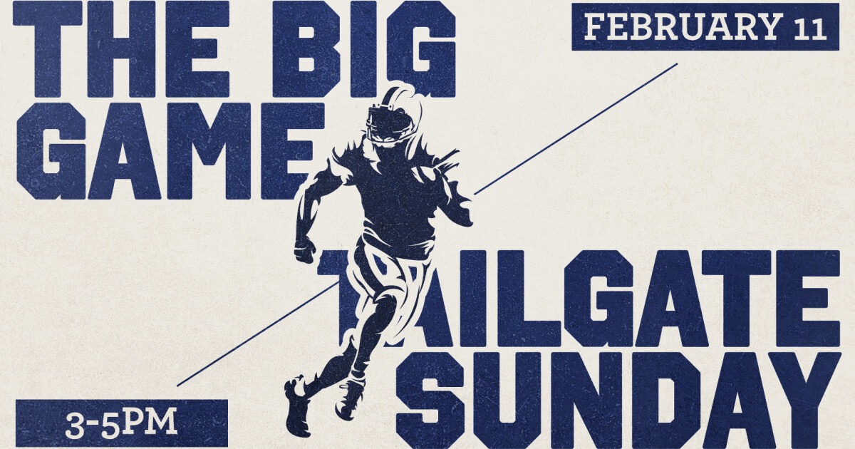 High Schoolers, we've called an audible, join us from 3-5pm in the student center.
Join us as we kick off Super Bowl Sunday the best way possible. Here's the game plan: wear a jersey, join us for plenty of play action games, prizes and...