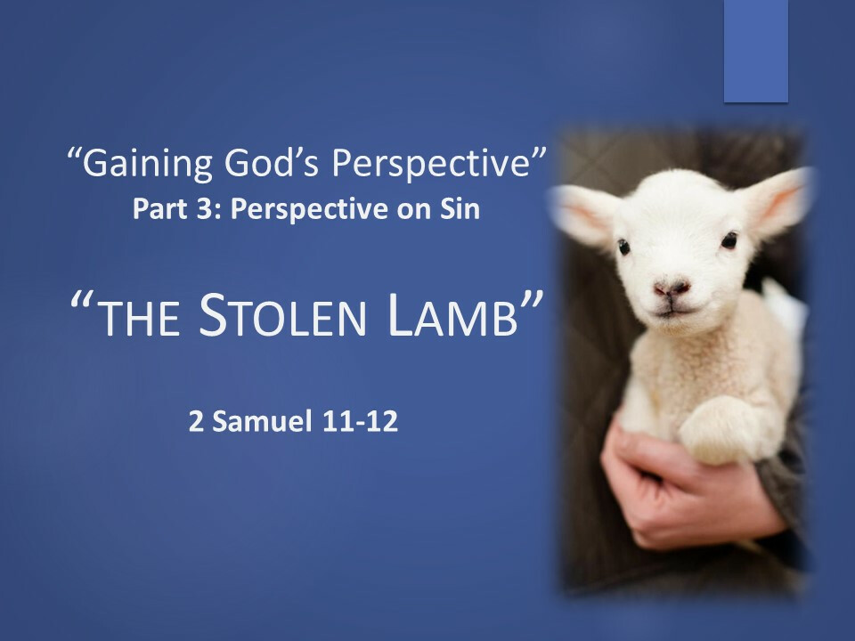 God's Perspective on Sin