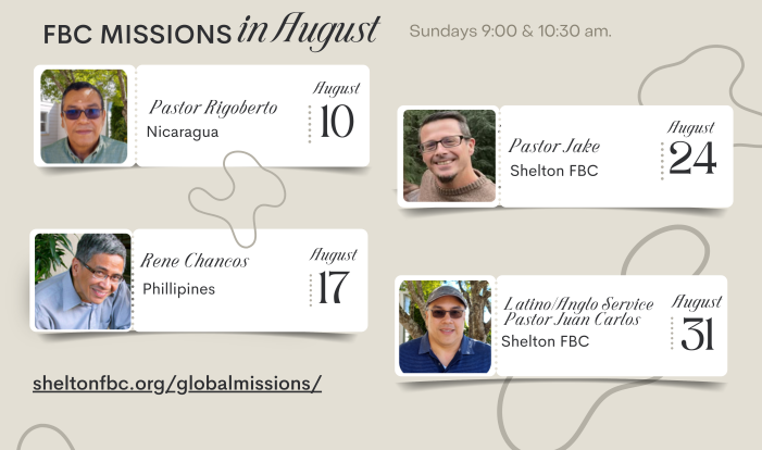 FBC Missions in August