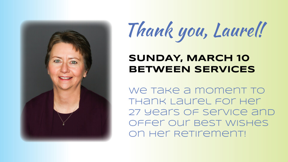 Thank You, Laurel!