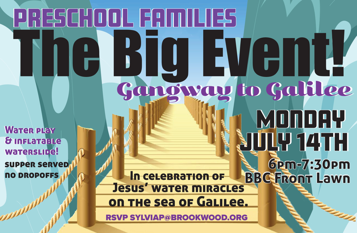 Preschool Ministry - THE BIG EVENT!