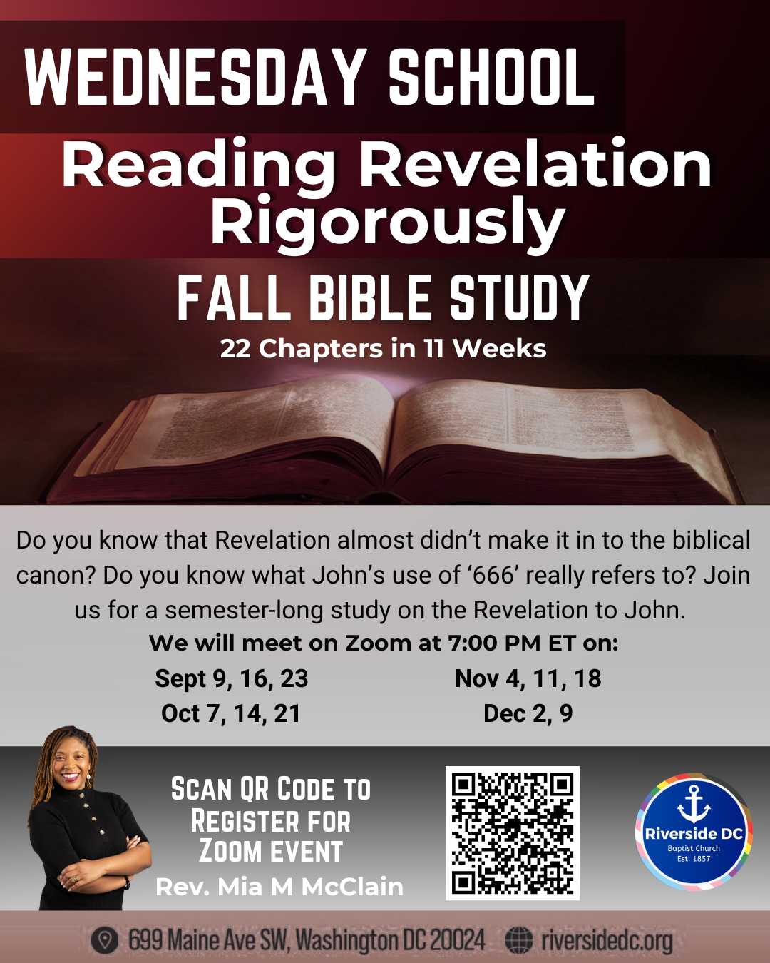 Wednesday School- Reading Revelation Rigorously