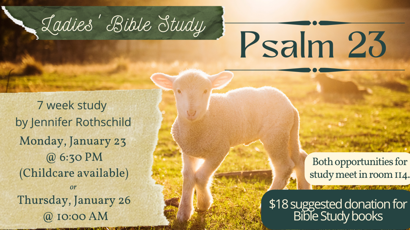 Ladies Bible Study - Psalm 23