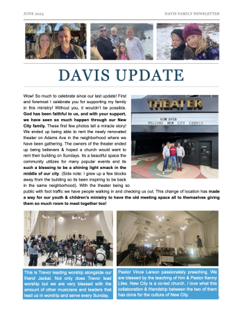 Davis letter 2023