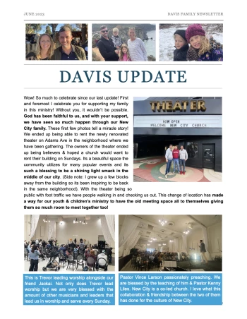 Davis letter 2023