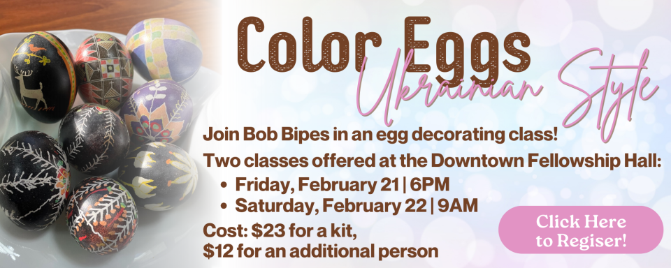 Ukrainian Egg Coloring Class