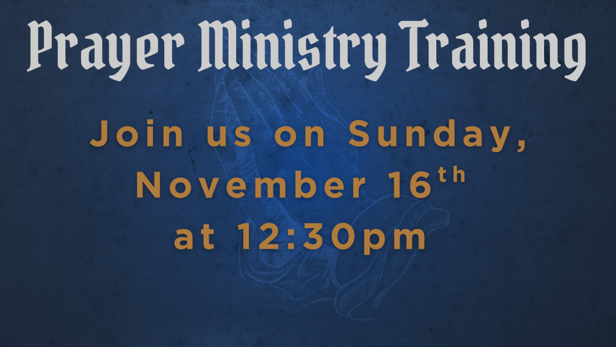 Prayer Ministry Training
