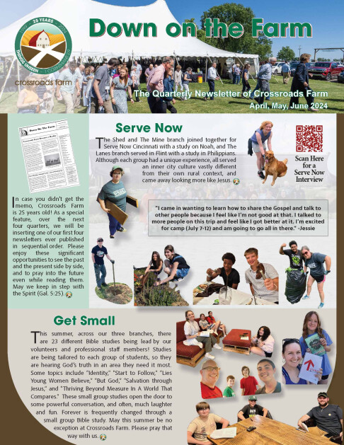 Down On The Farm: The Quarterly Newsletter of Crossroads Farm (v.99)