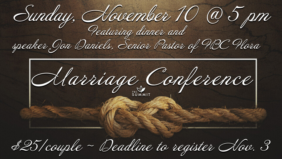 Marriage Conference 2024