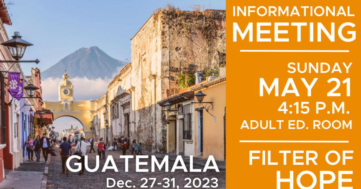 Filter of Hope Information Meeting Castleton Community Church