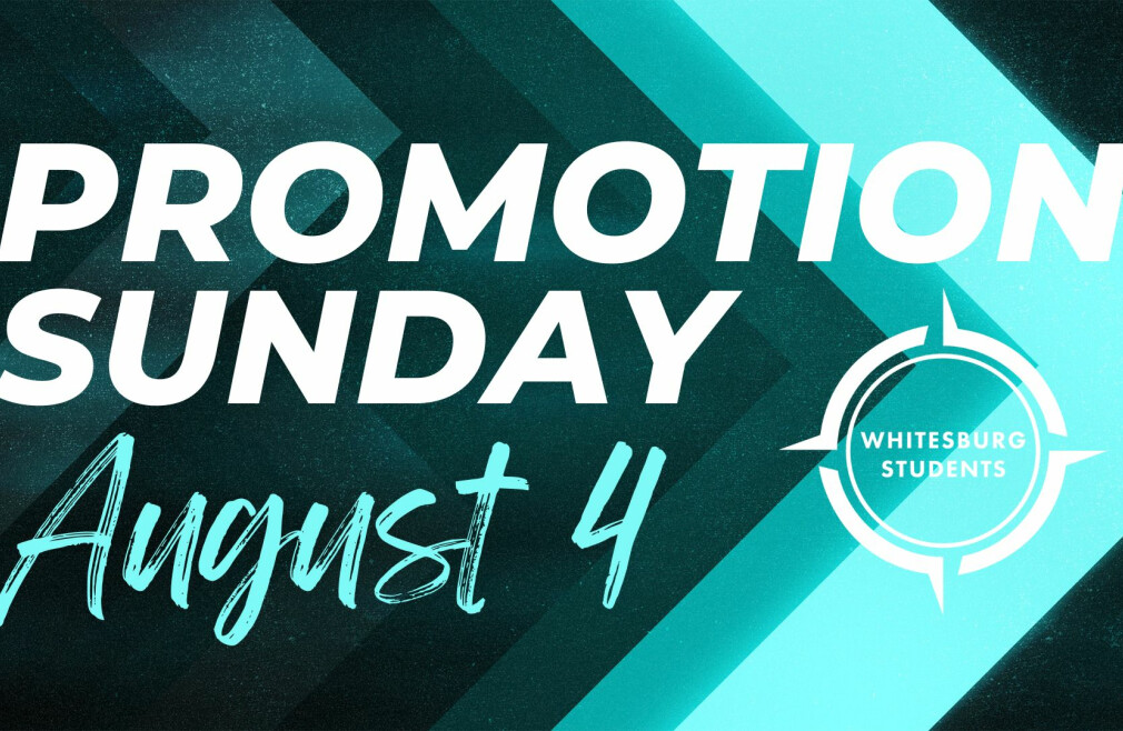 Student Ministry Promotion Sunday