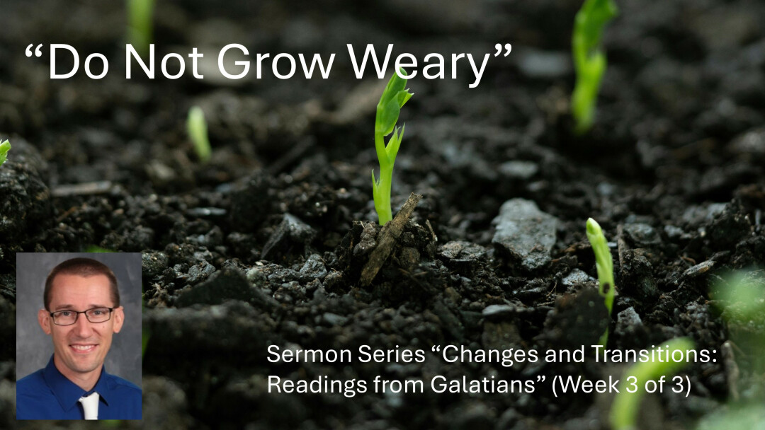 Do Not Grow Weary
