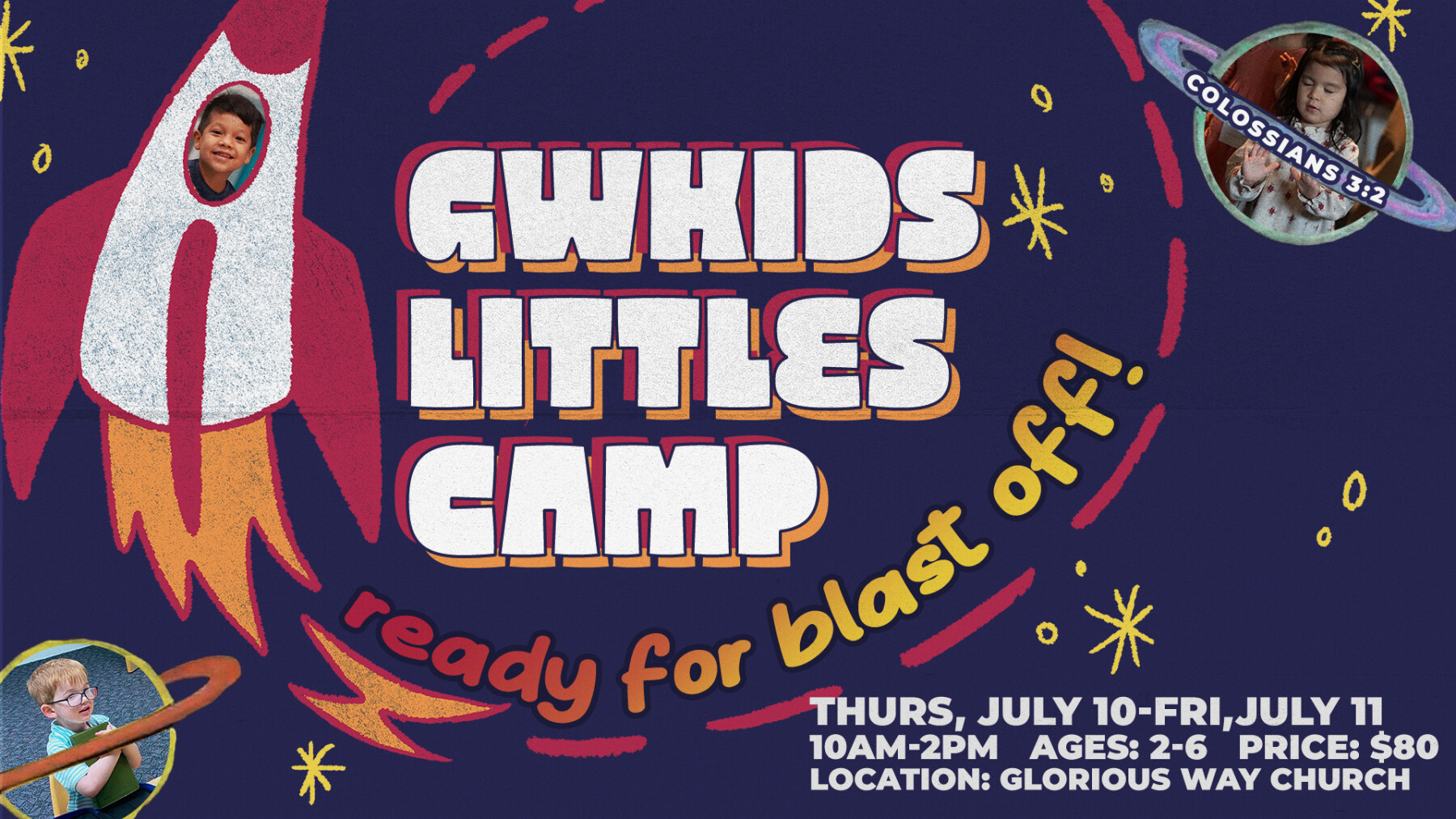 GWKids Littles Camp - Child Registration