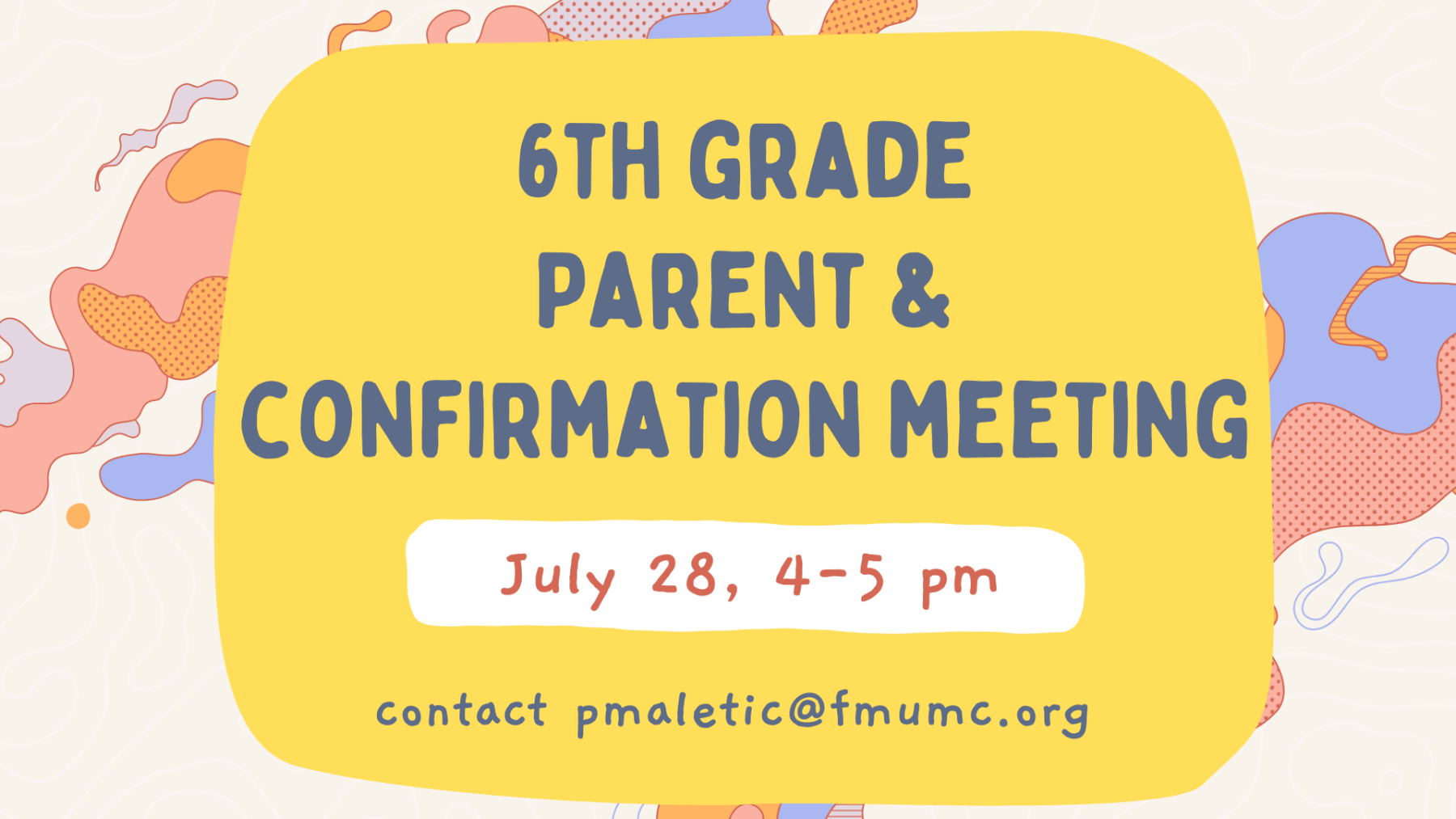 6th Grade Parent Meeting