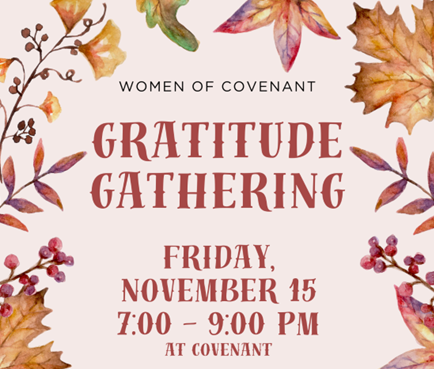 Women's Ministry Gratitude Gathering