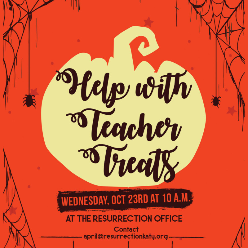 Help with Teacher Treats