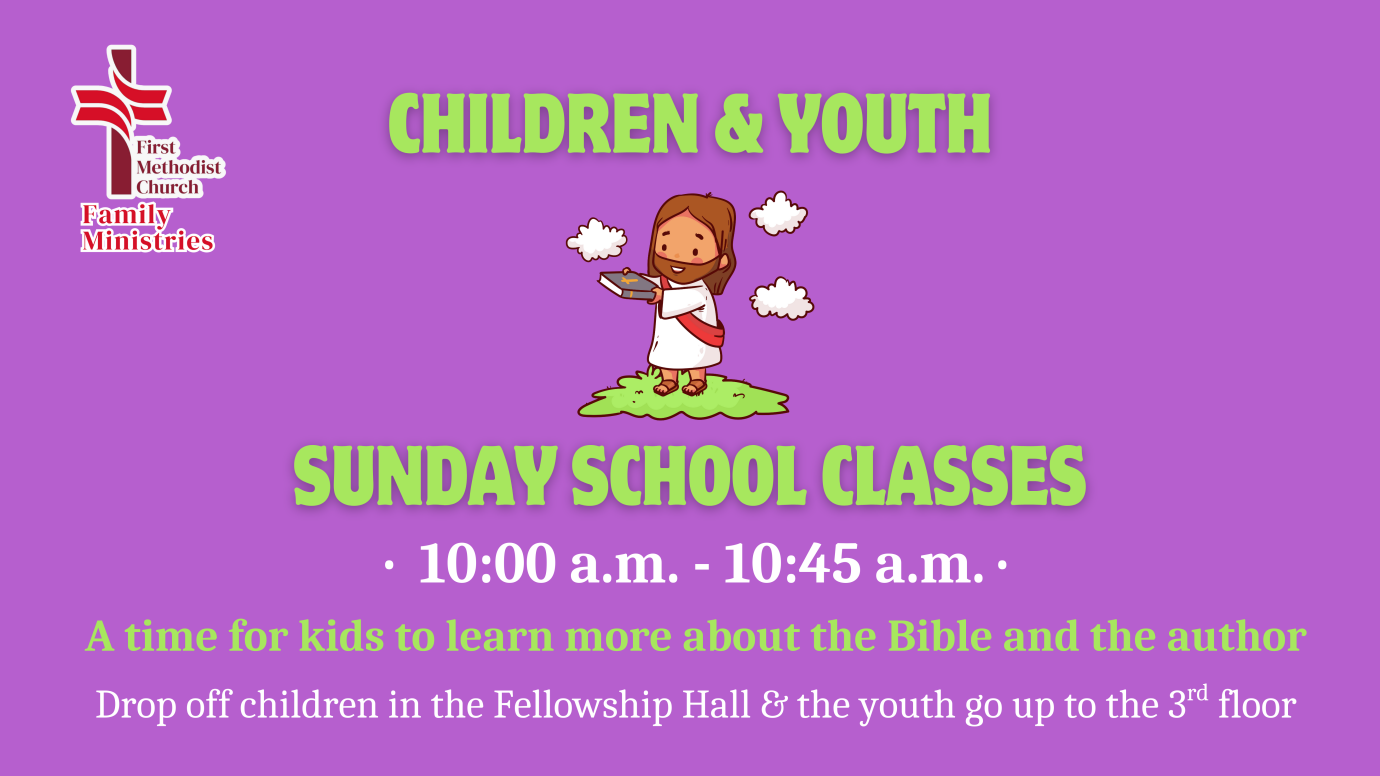 Sunday School Classes for Children & Youth